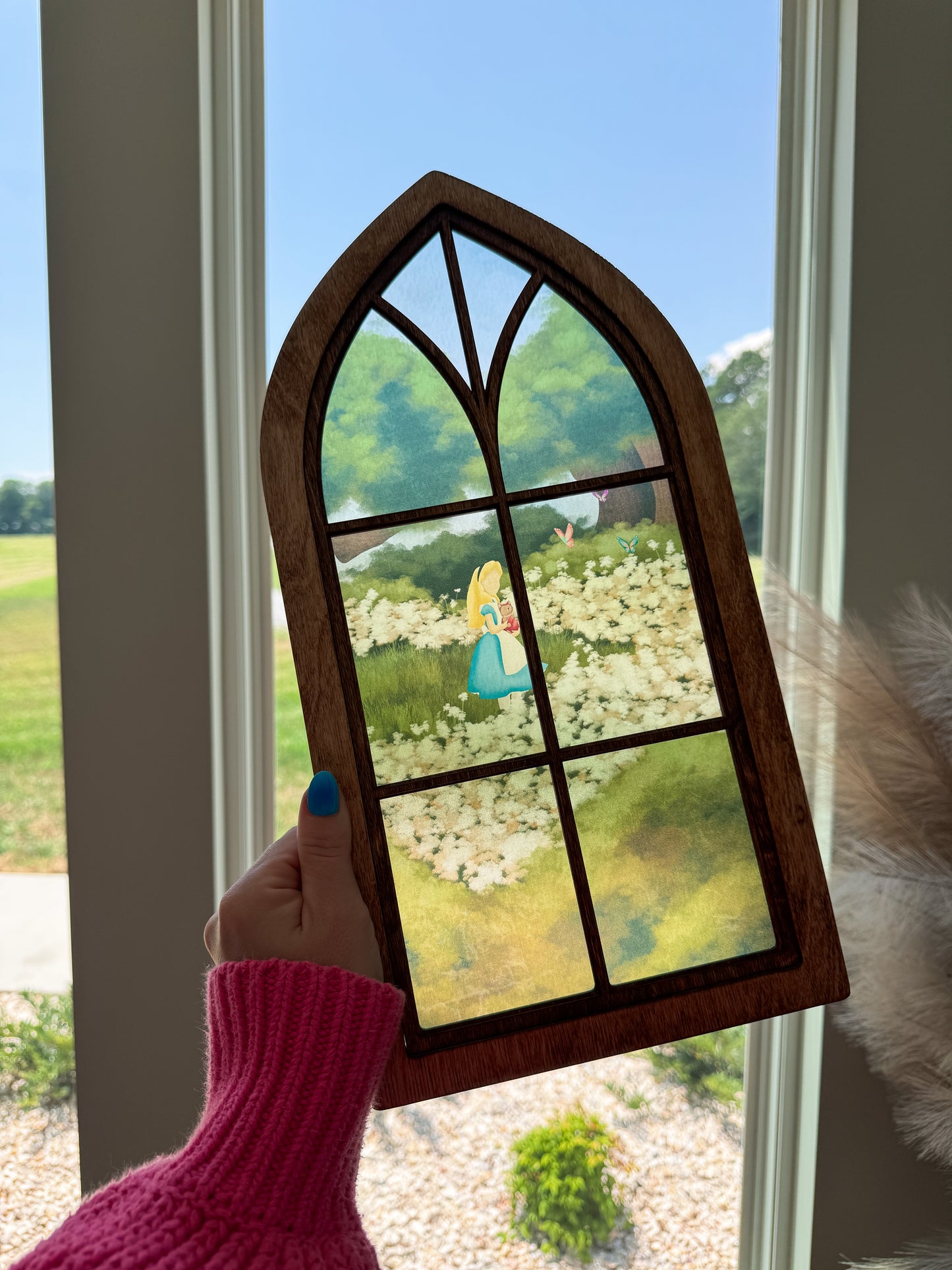 Golden Afternoon - Cathedral Window Sign