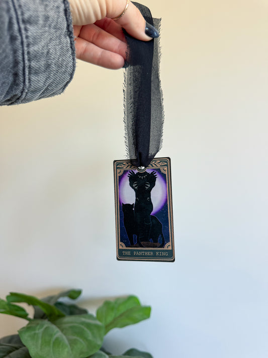 The Panther King - Tarot Card Ornament