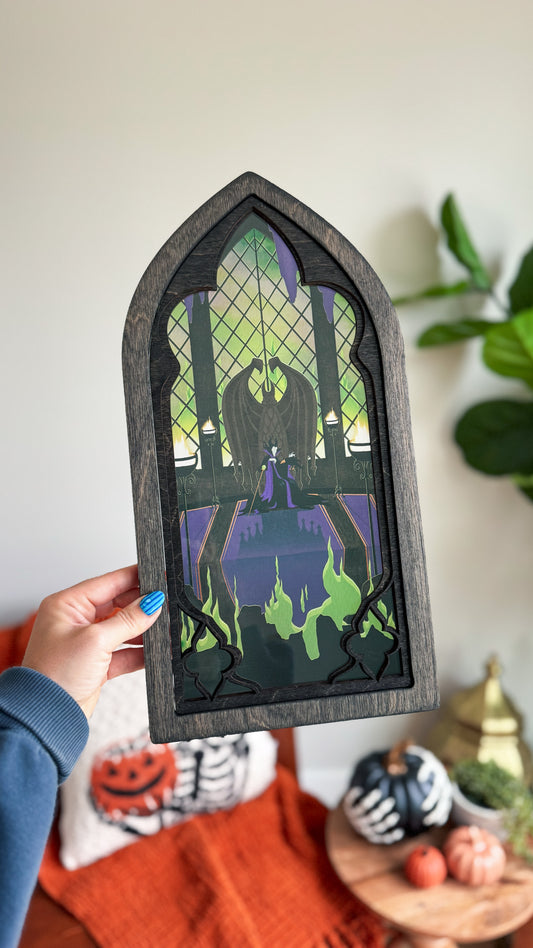 Mistress of Evil - Cathedral Window Sign