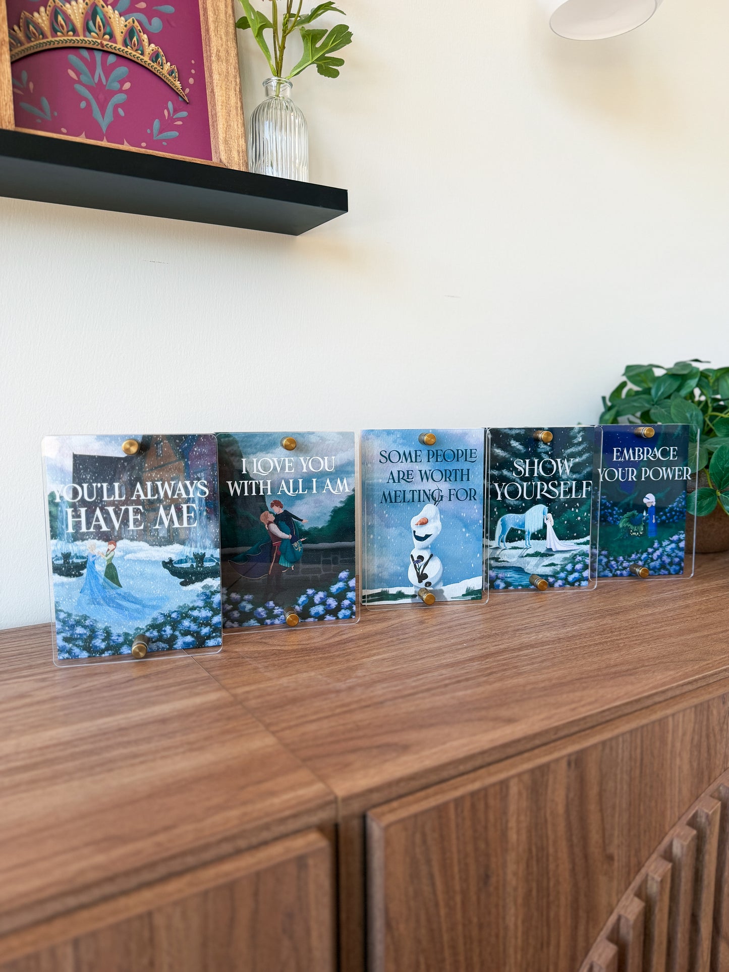 Frozen Sister Mini Block Sign SET