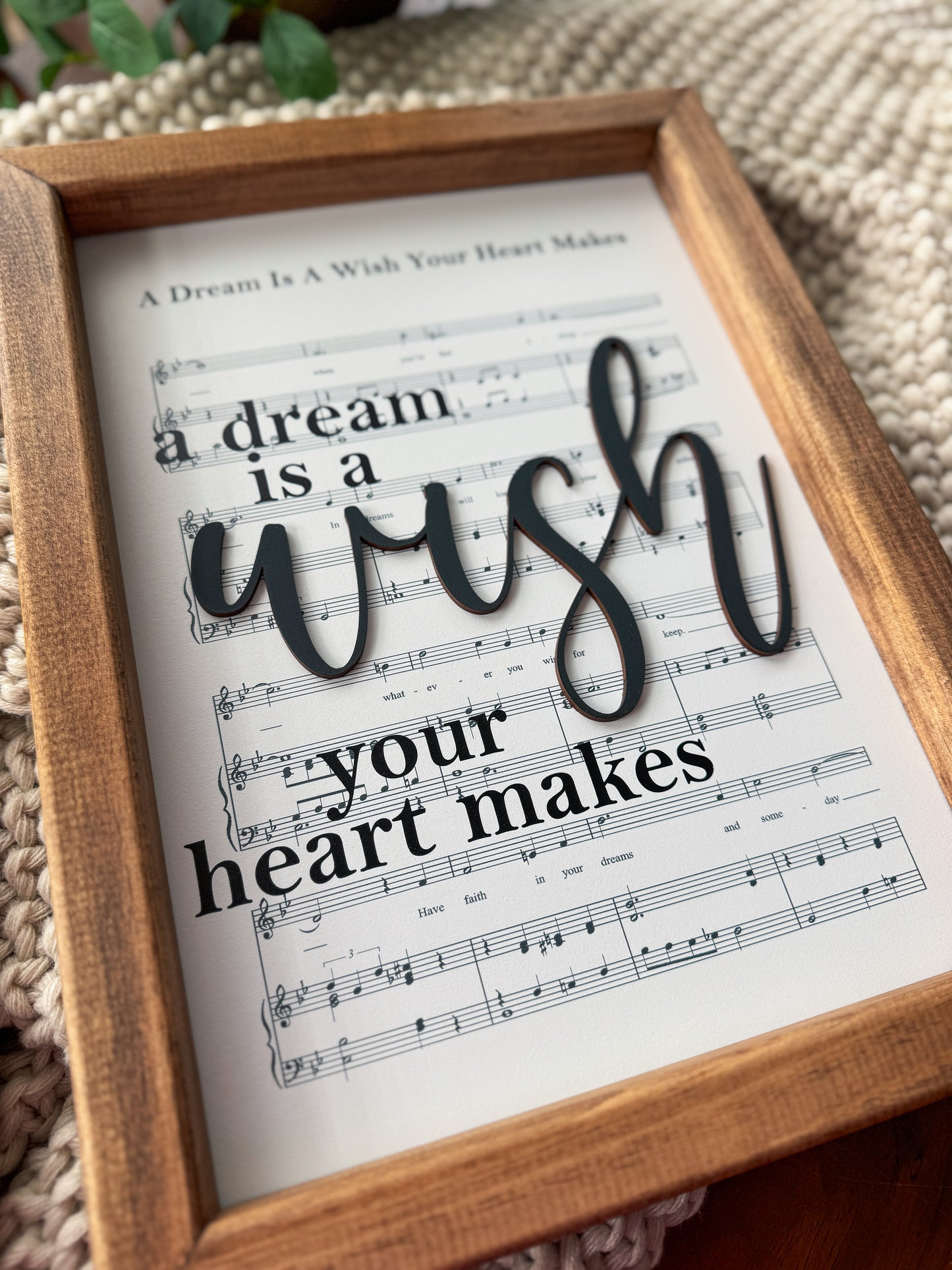 Dream Is A Wish - Magical Playlist Sign