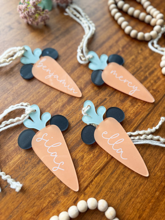 Personalized Carrot Tag