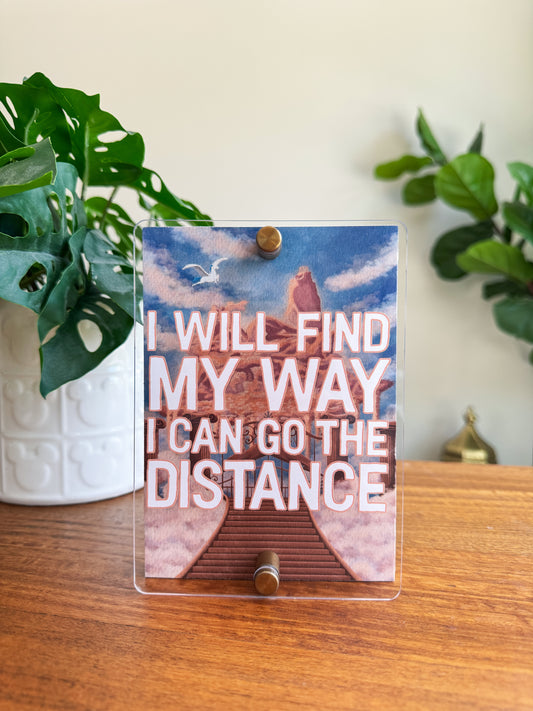 I Will Find My Way Mini Block Sign