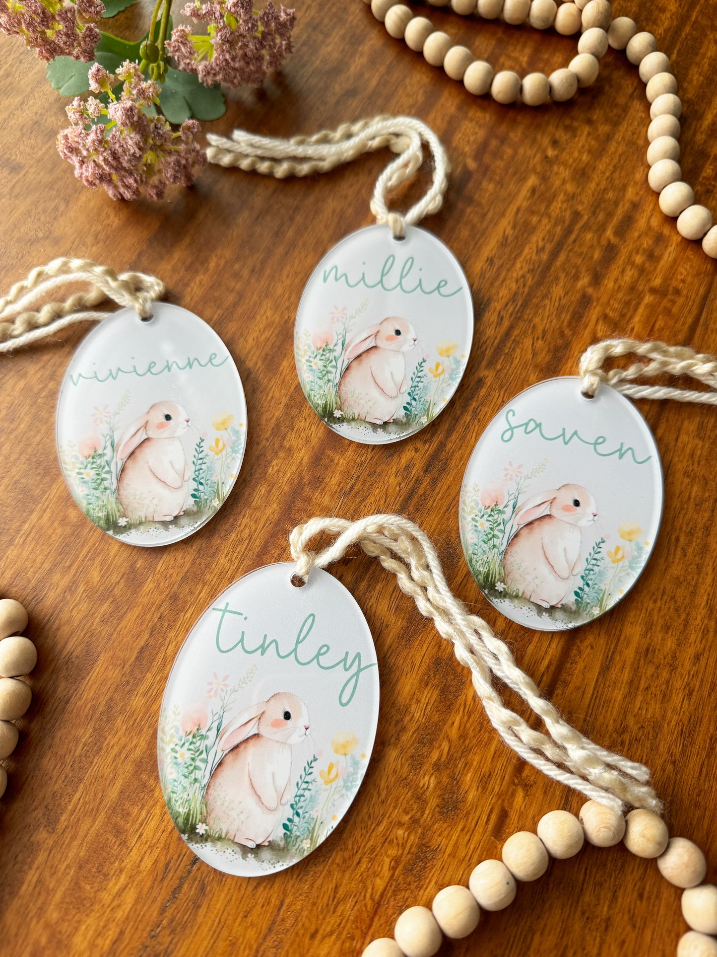 Personalized Bunny Tag