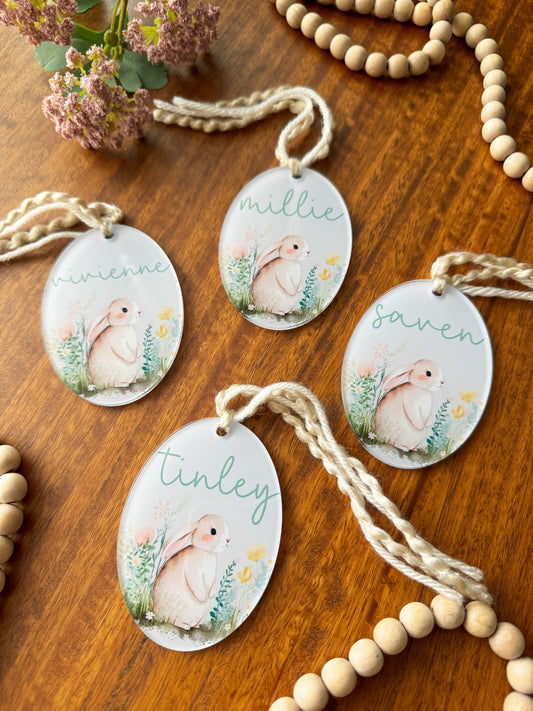 Personalized Bunny Tag