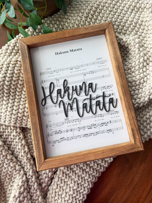 Hakuna - Magical Playlist Sign