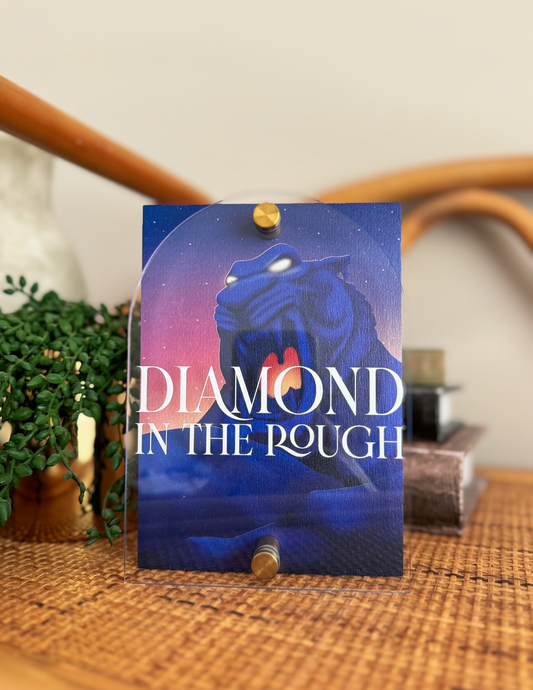 Diamond in the Rough Mini Block Sign