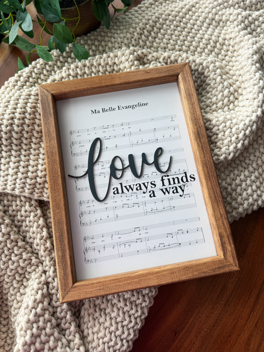 Ma Belle - Magical Playlist Sign