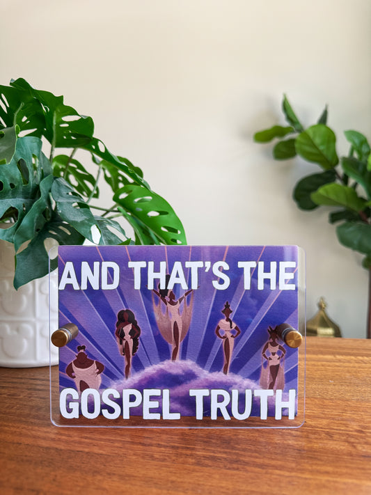 Gospel Truth Mini Block Sign