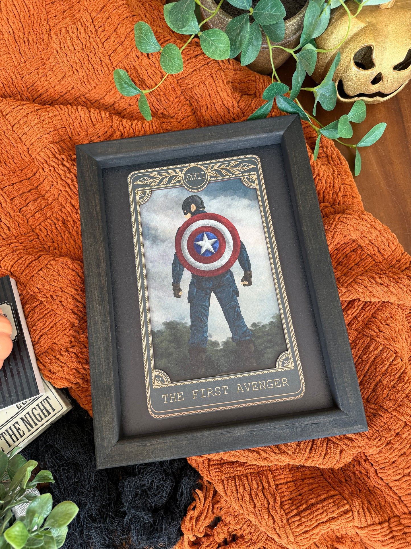 The First Avenger - Tarot Card Framed Sign