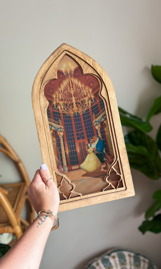 Tale as Old as Time - Cathedral Window Sign