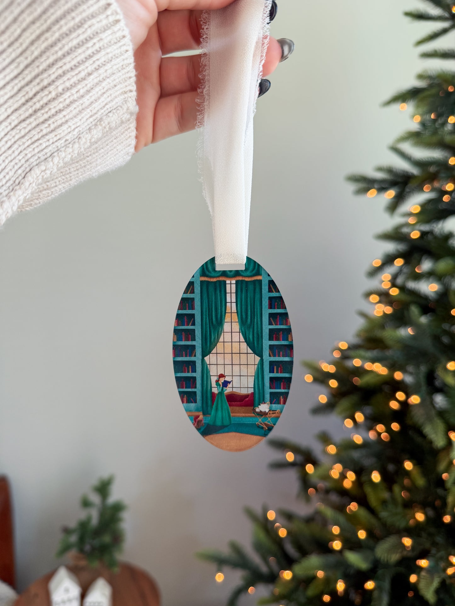 Belle's Library - Storybook Ornament