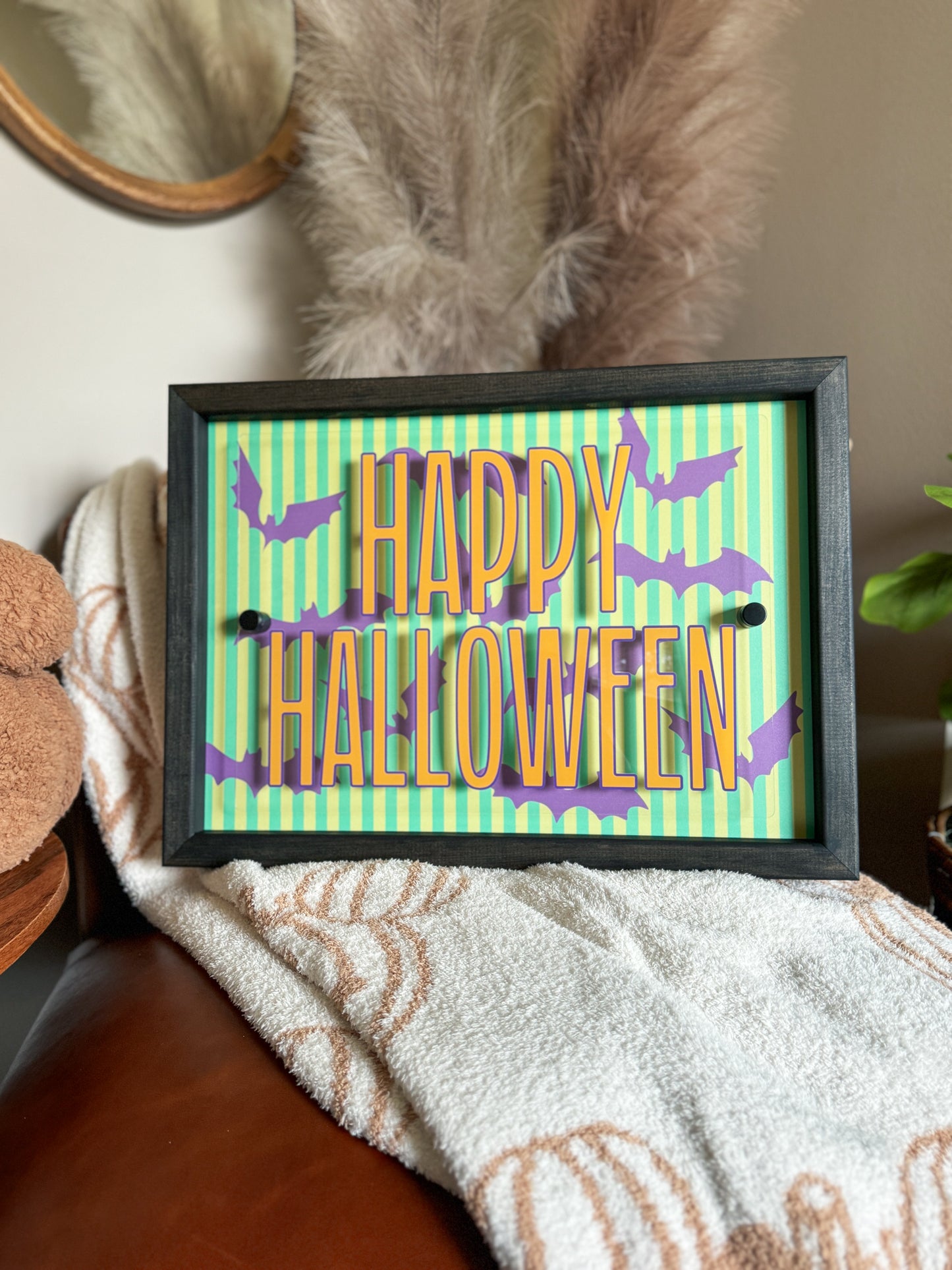 Happy Halloween Framed Sign
