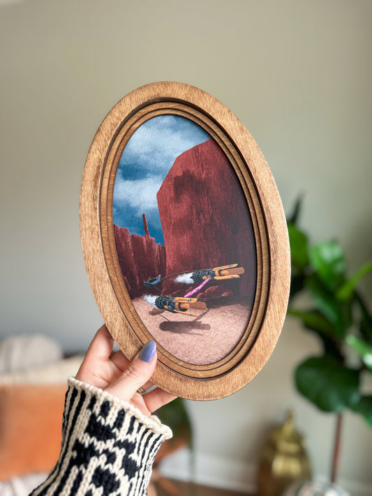 Speeders In The Desert - Vintage Storybook Sign