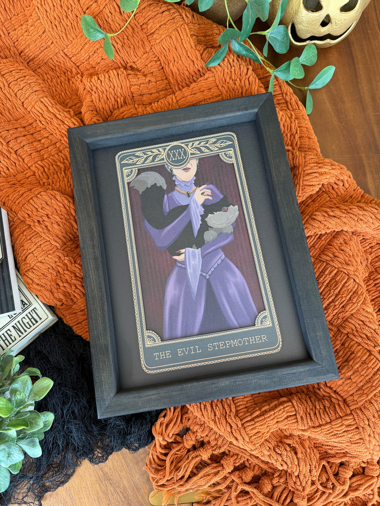 The Evil Stepmother - Tarot Card Framed Sign