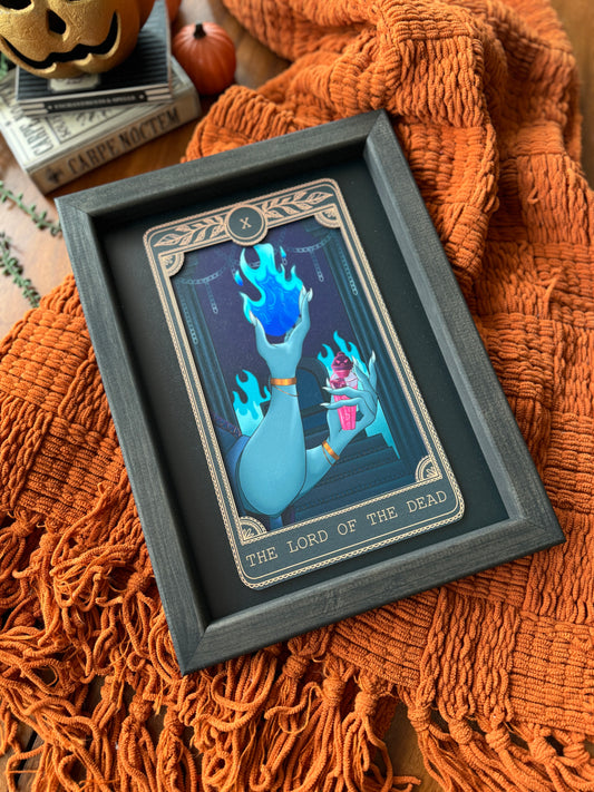 The Lord Of The Dead - Tarot Card Framed Sign