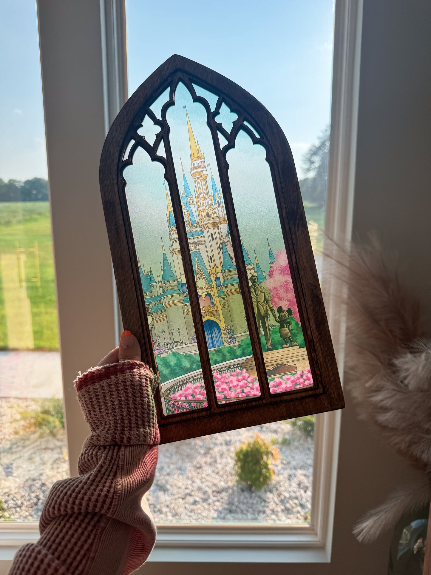 Most Magical Place - Cathedral Window Sign