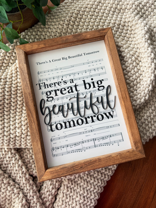 Beautiful Tomorrow - Magical Playlist Sign