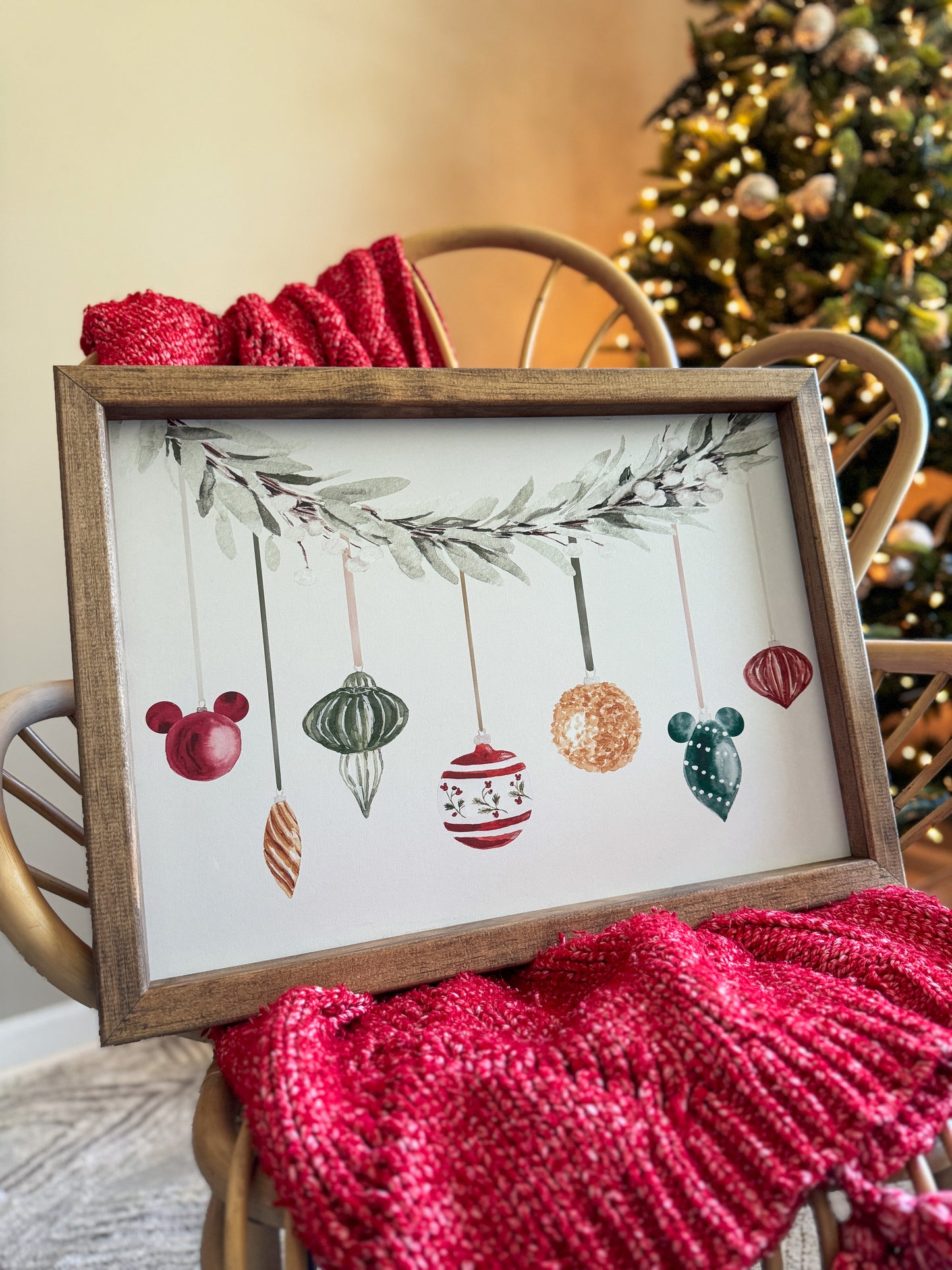 Ornament Framed Sign