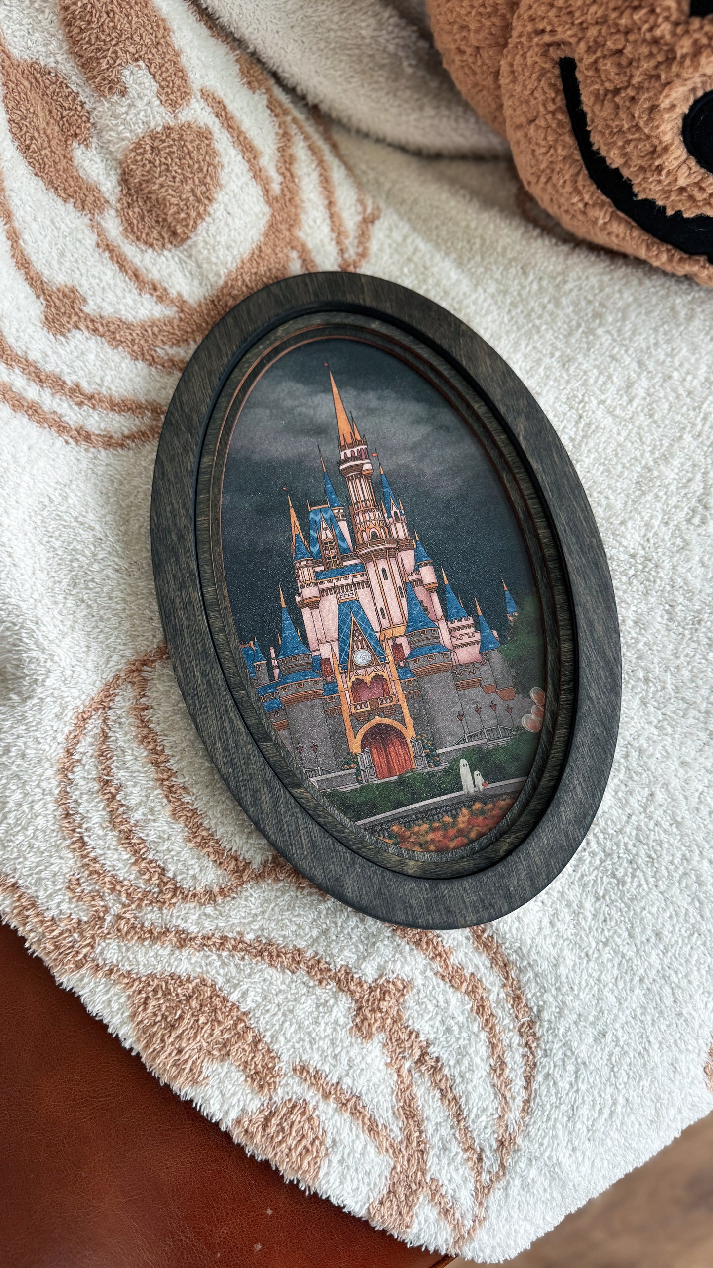 Ghosts at the WDW Castle Oval Sign