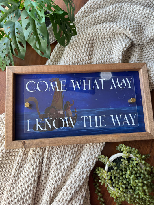 Come What May - Framed Sign