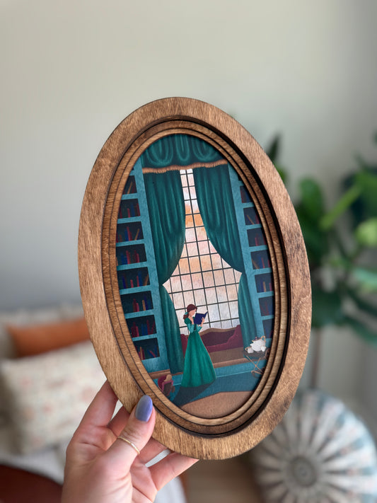 Belle's Library - Vintage Storybook Sign