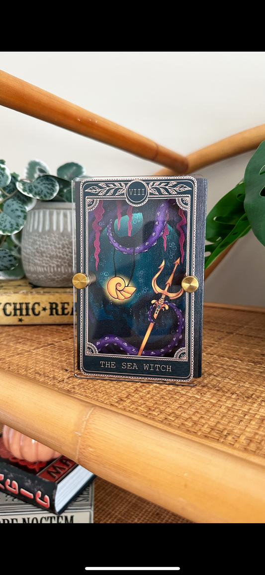 Sea Witch - Tarot Card Mini Sign