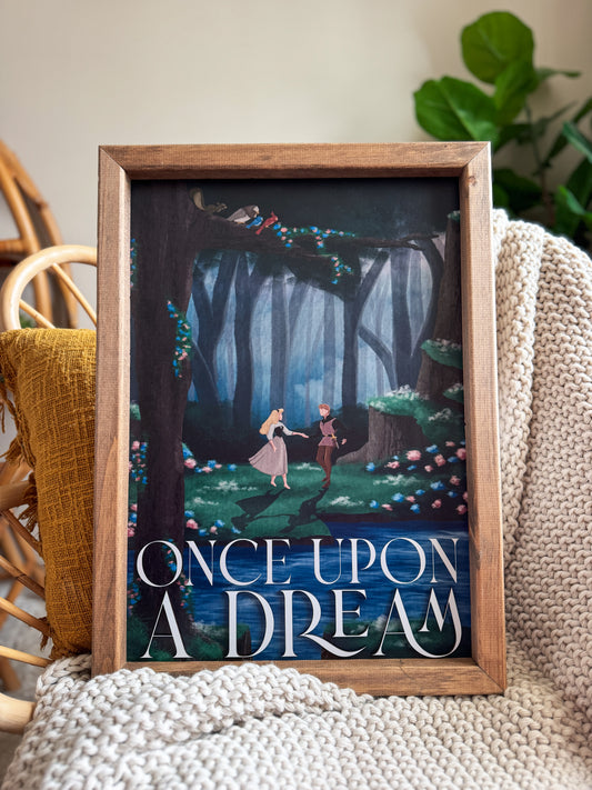 Once Upon A Dream - Framed Sign