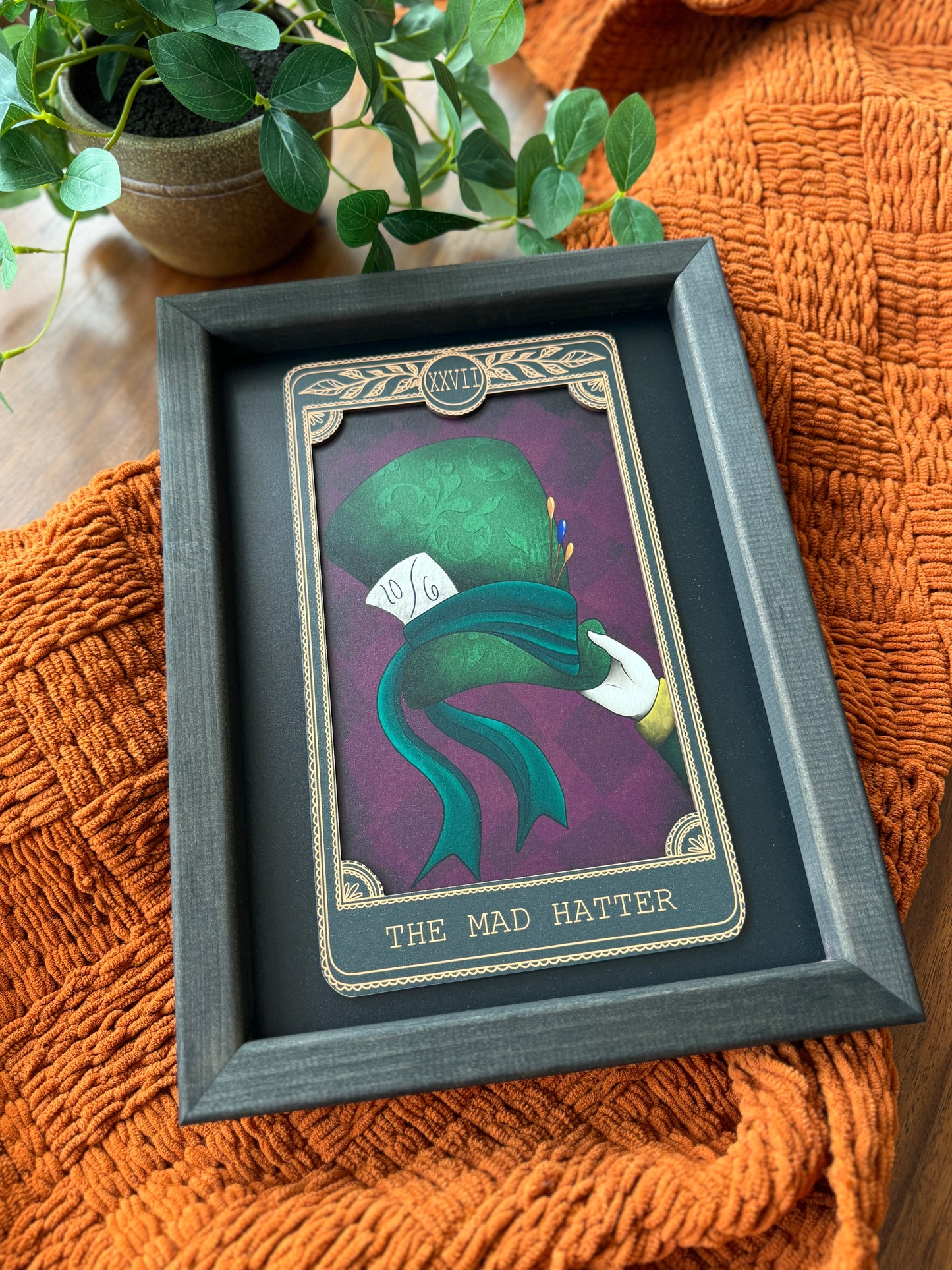 The Hatter - Tarot Card Framed Sign