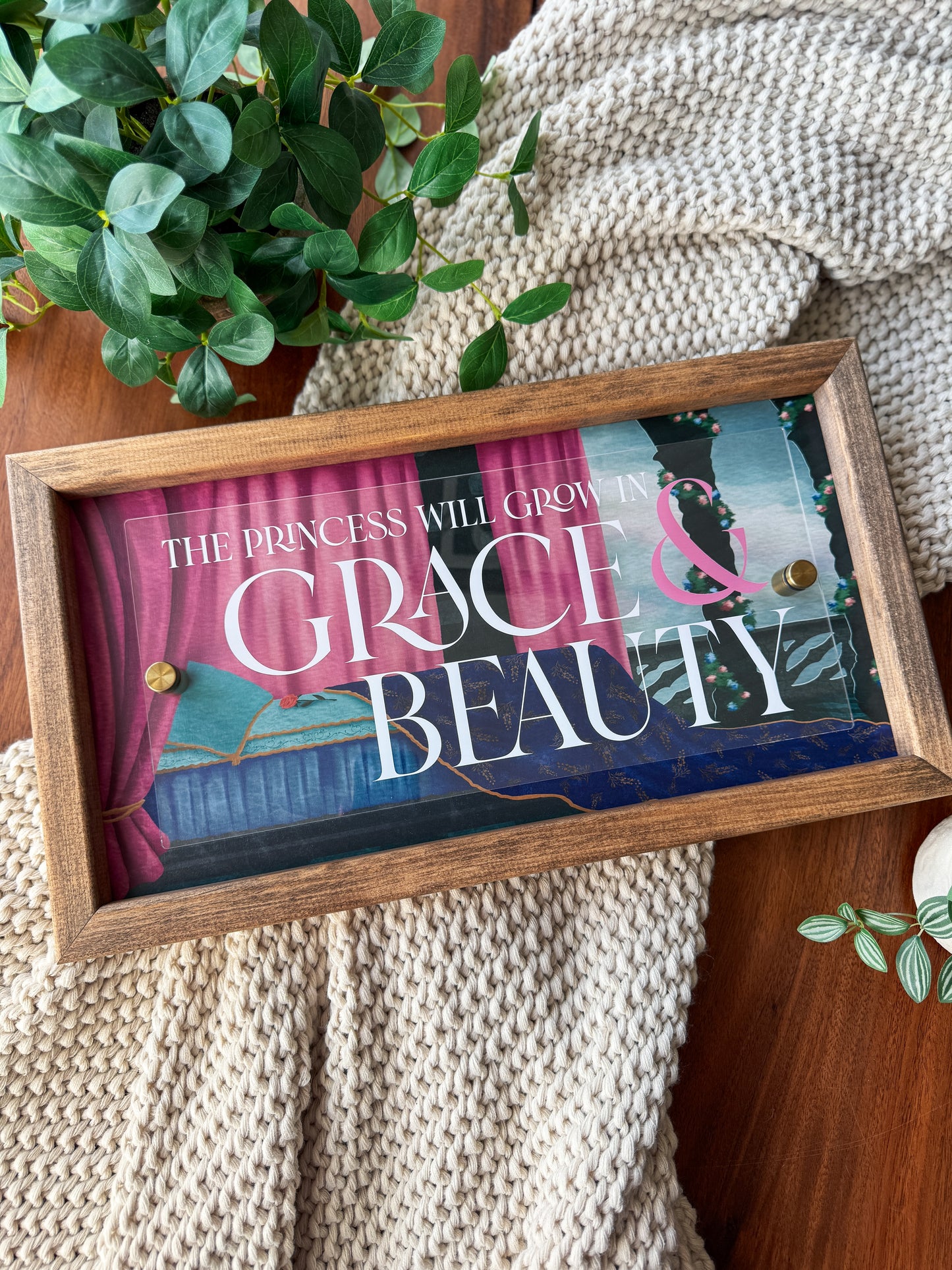 Grace & Beauty - Framed Sign