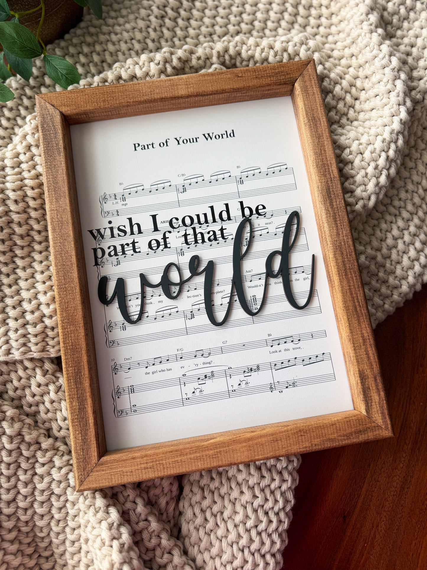 Part Of Your World - Magical Playlist Sign