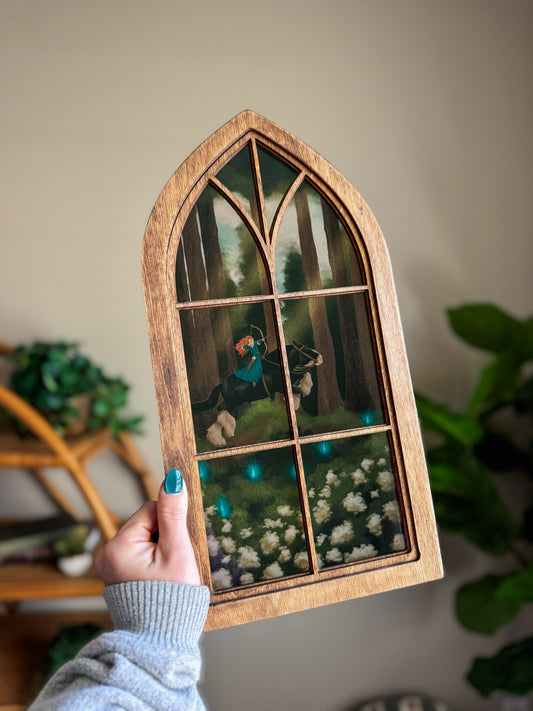 Chase The Wind - Cathedral Window Sign