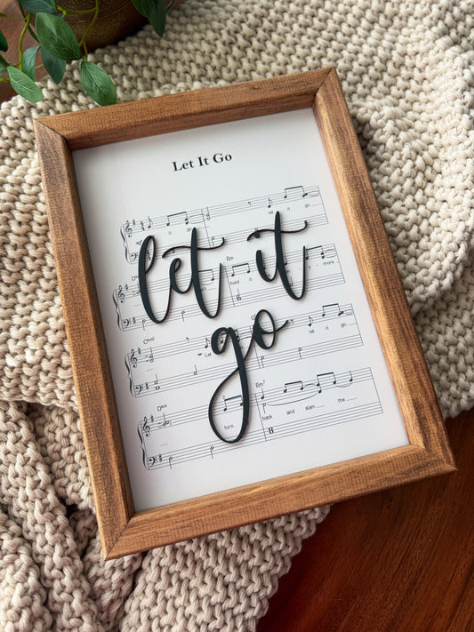 Let It Go - Magical Playlist Sign