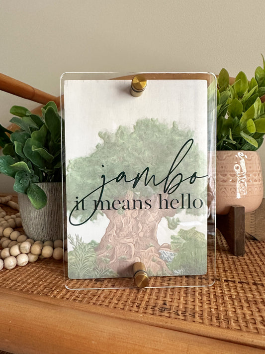 Jambo Mini Block Sign