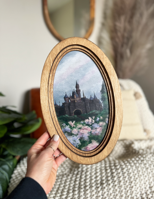 Sleeping Princess Castle - Vintage Storybook Sign