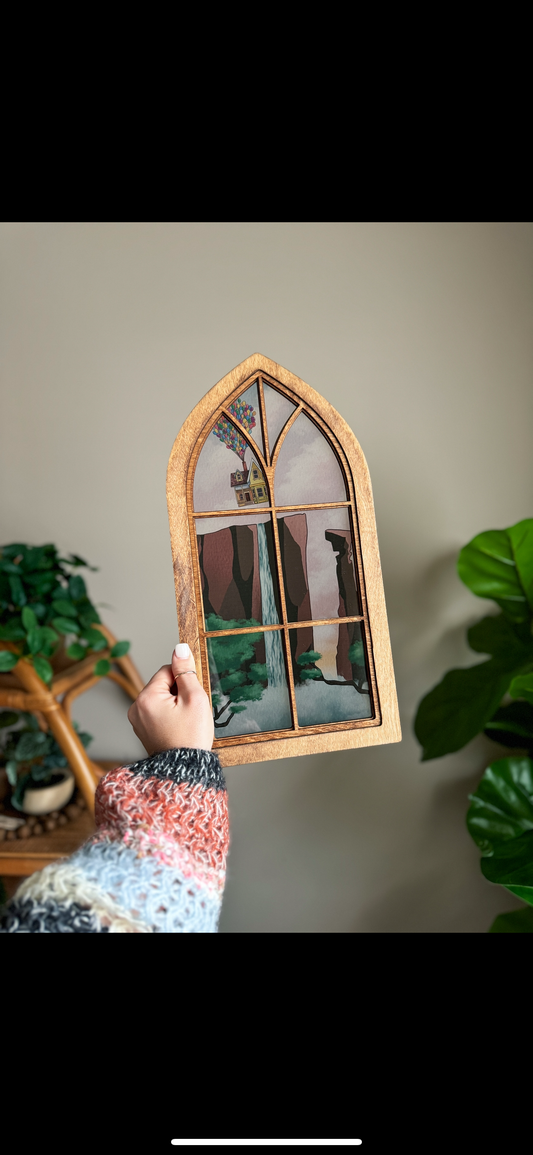 Adventure - Cathedral Window Sign