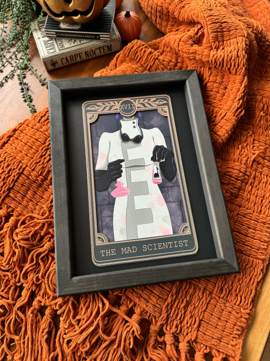 The Mad Scientist - Tarot Card Framed Sign
