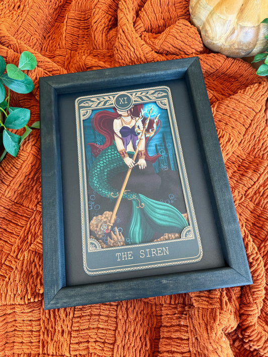 The Siren - Tarot Card Framed Sign