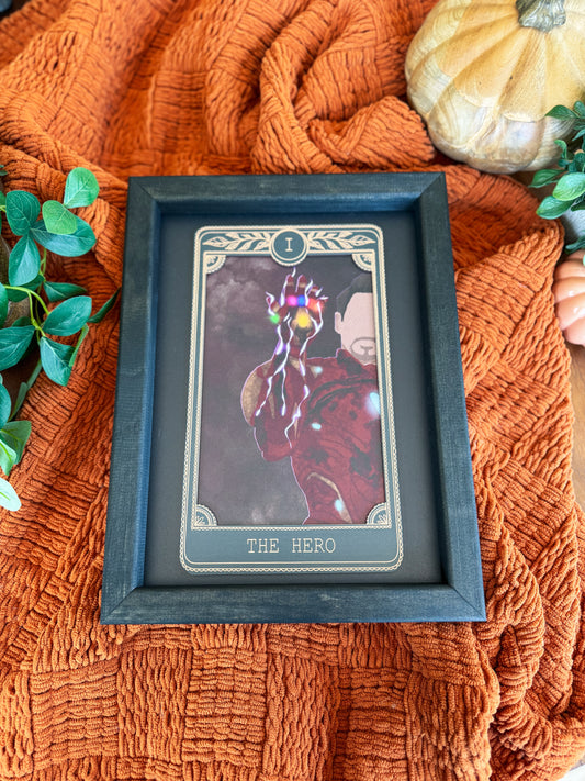 The Hero - Tarot Card Framed Sign