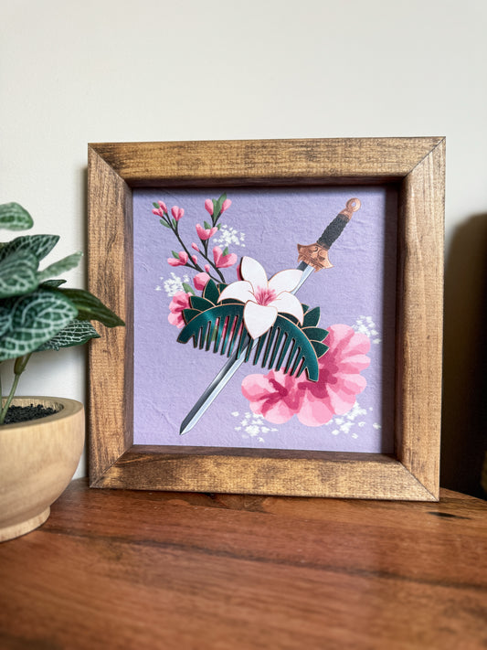 Warrior Princess Comb Sign