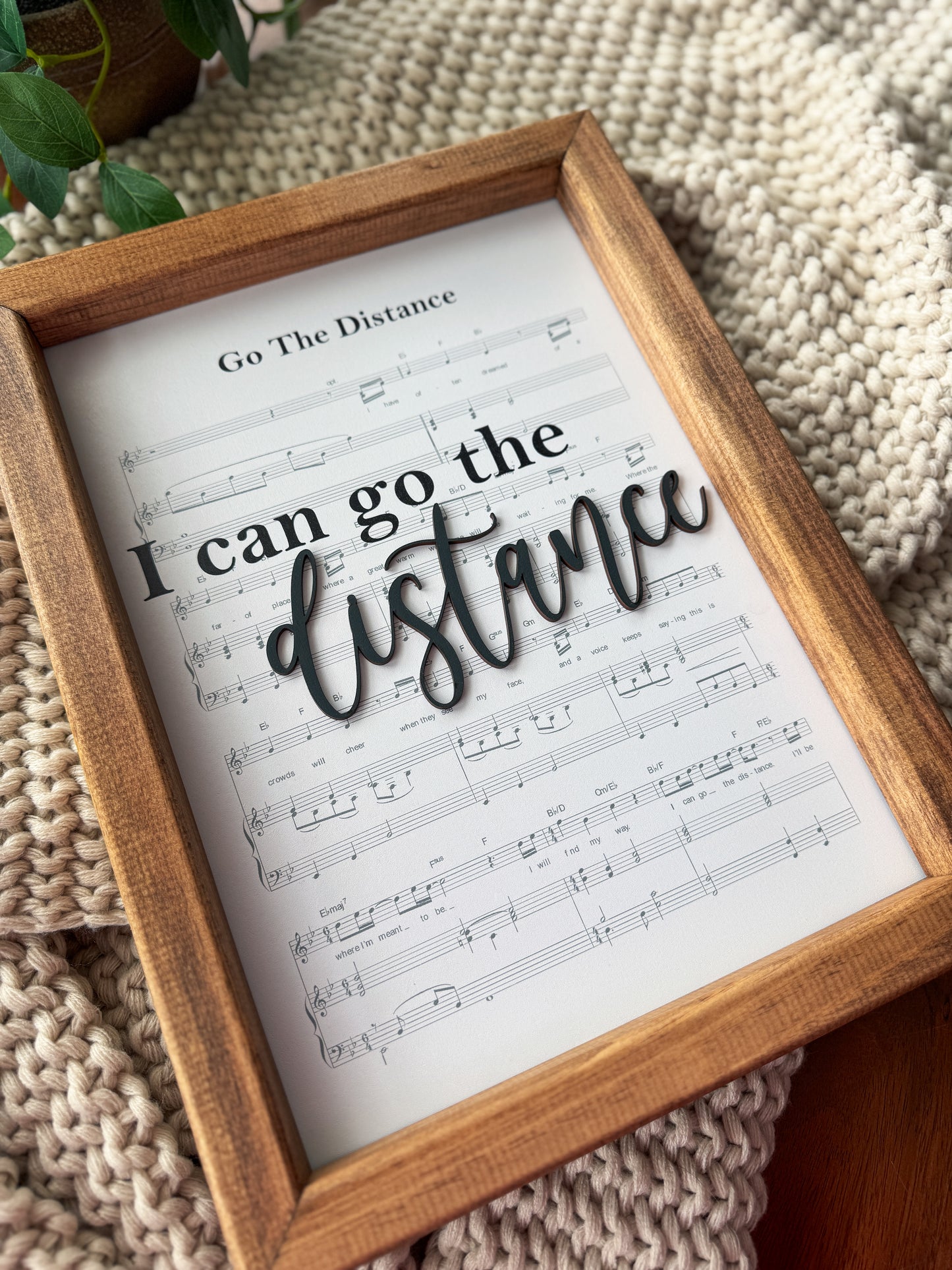 Go The Distance - Magical Playlist Sign