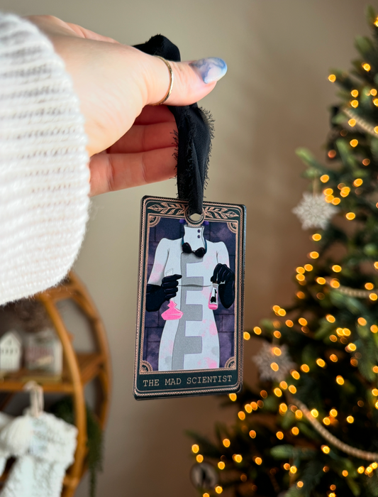 The Mad Scientist - Tarot Card Ornament