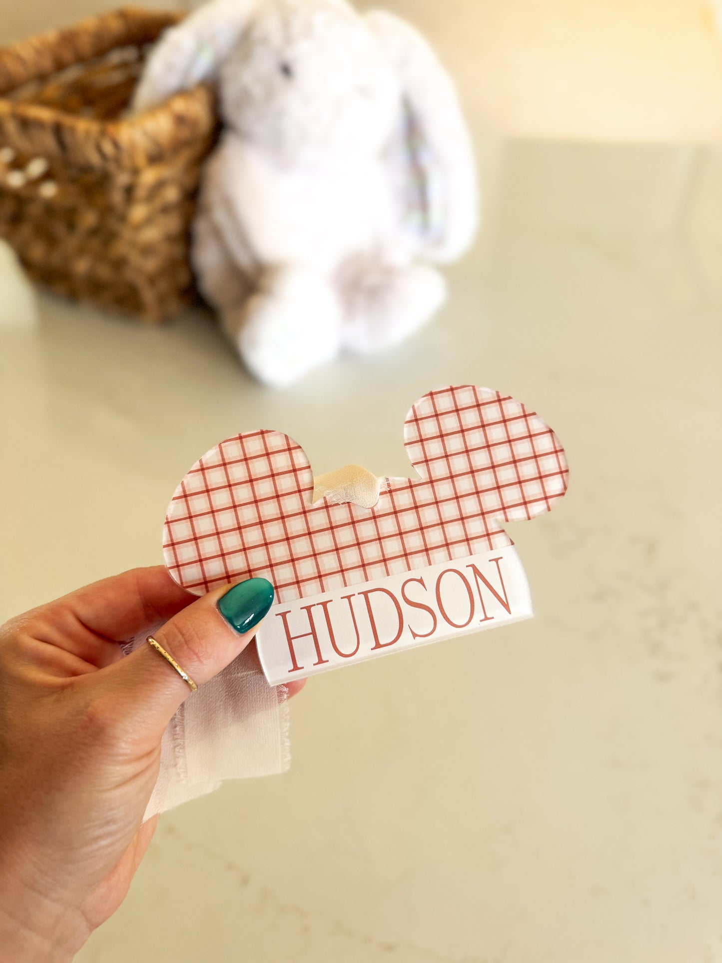 Custom Ear Hat Easter Tag