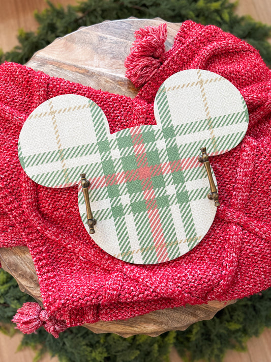Christmas Plaid Mouse Tray