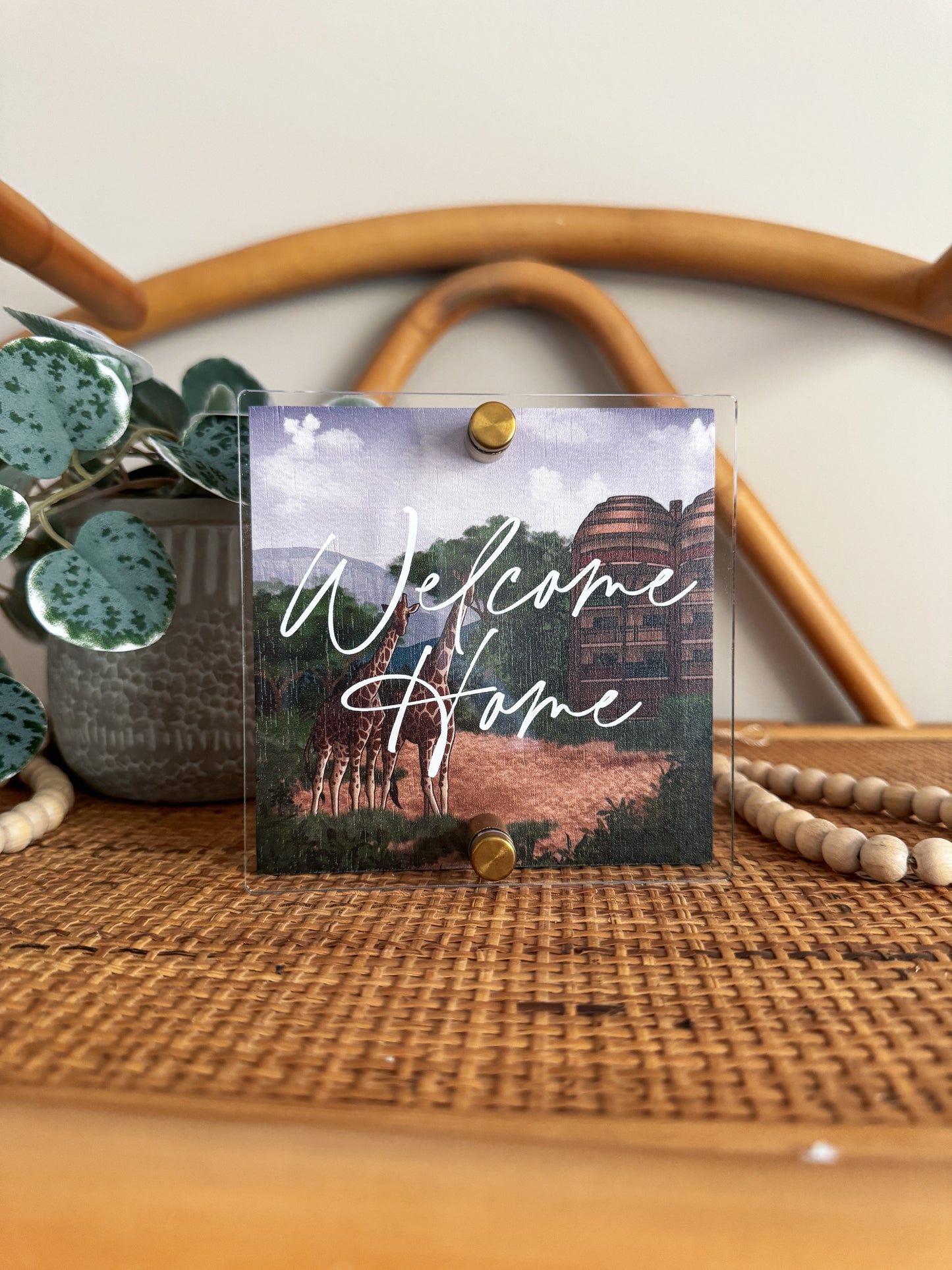 Animal Lodge Block Sign