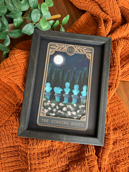 The Singing Busts- Tarot Card Framed Sign
