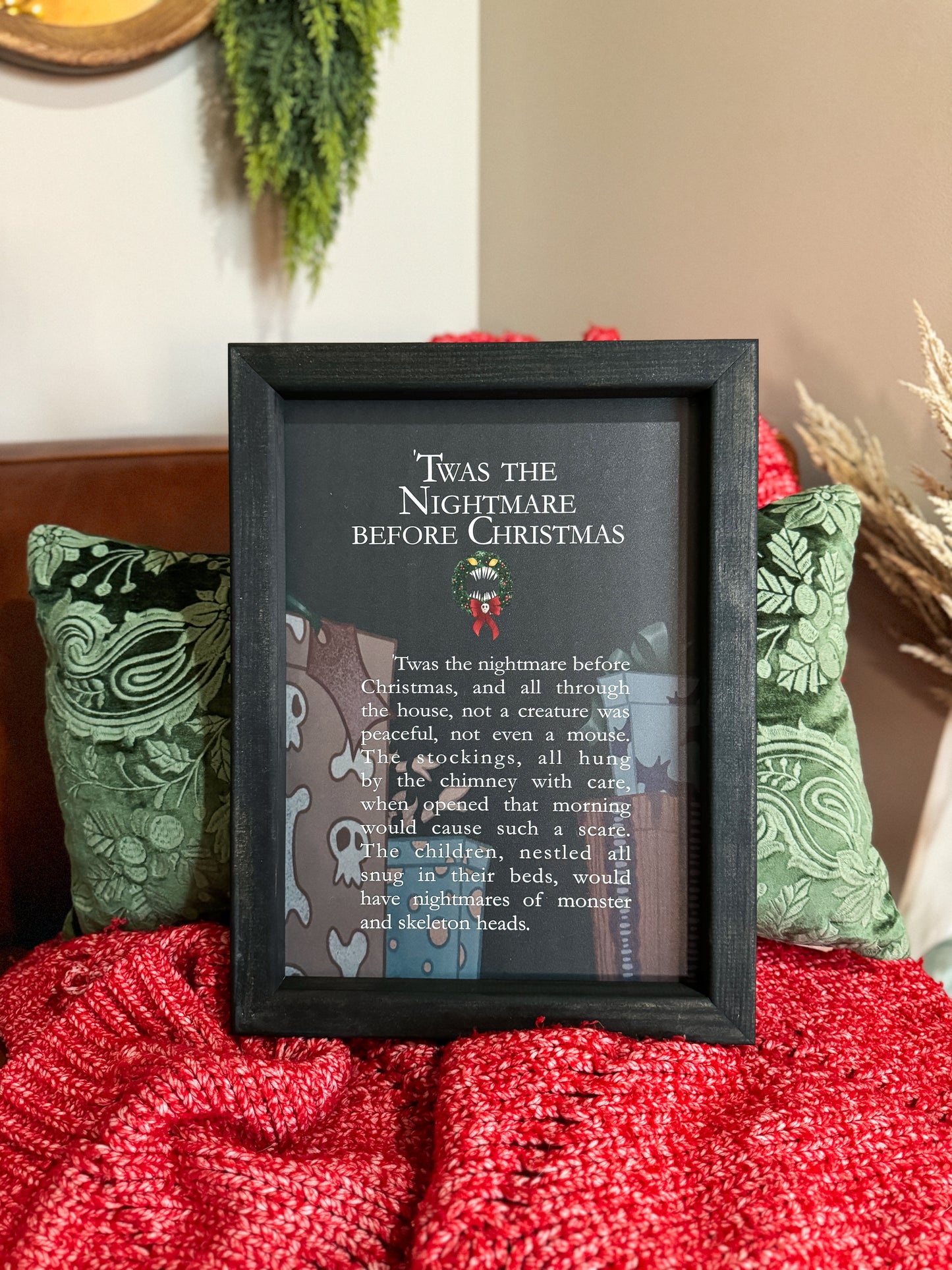 Twas The Nightmare Framed Sign