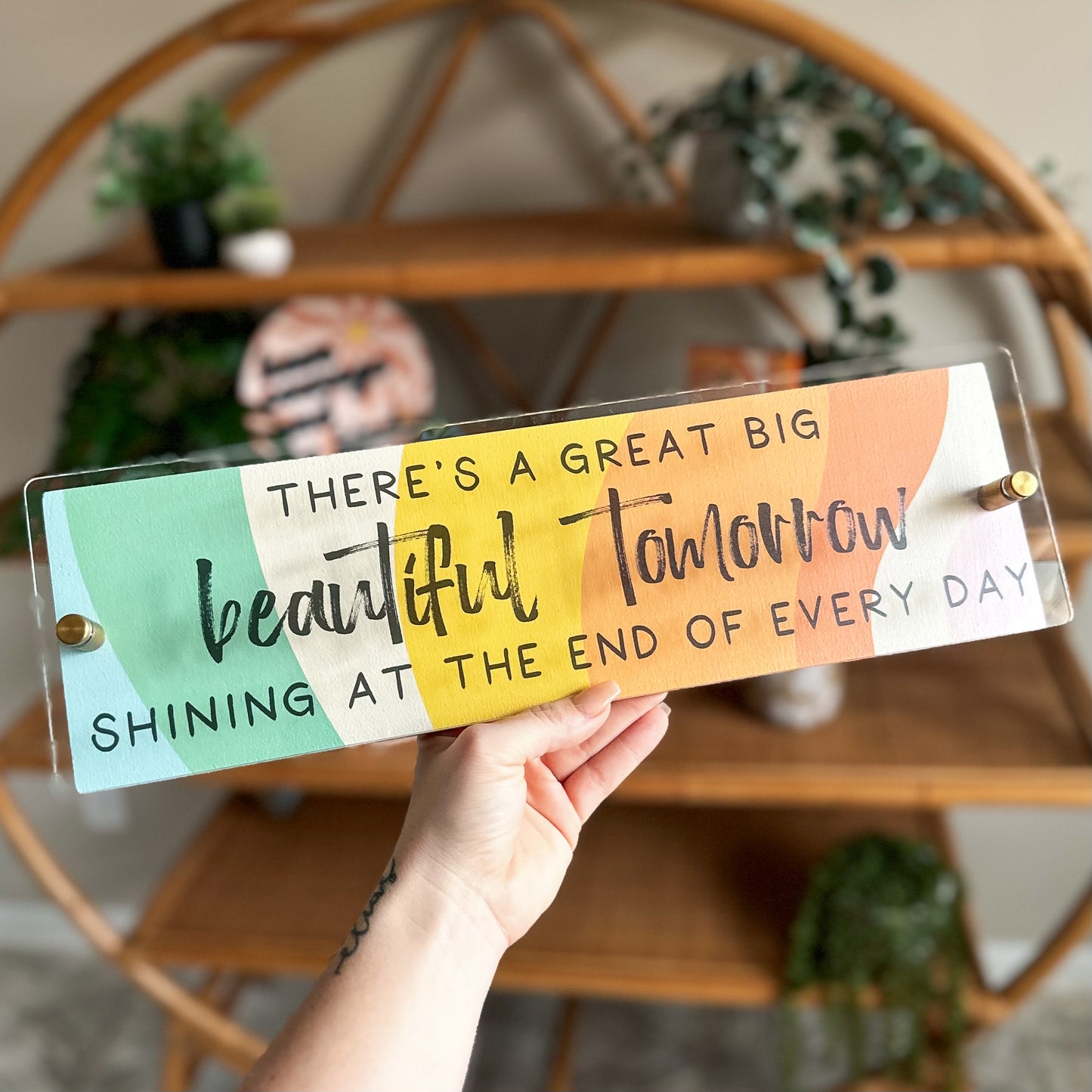 Beautiful Tomorrow Block Sign