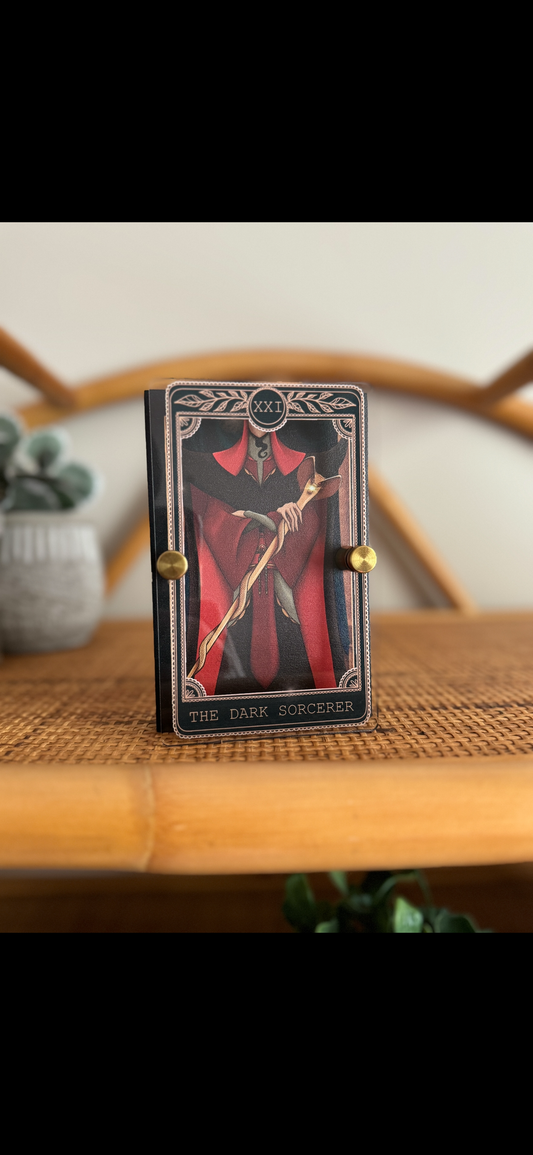 The Dark Sorcerer - Tarot Card Mini Sign