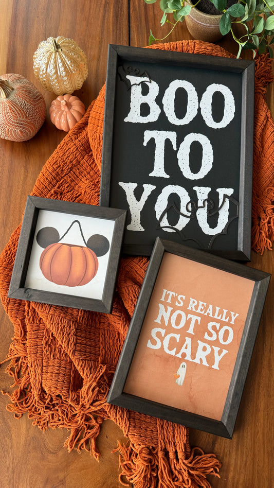 BOO To You Sign SET